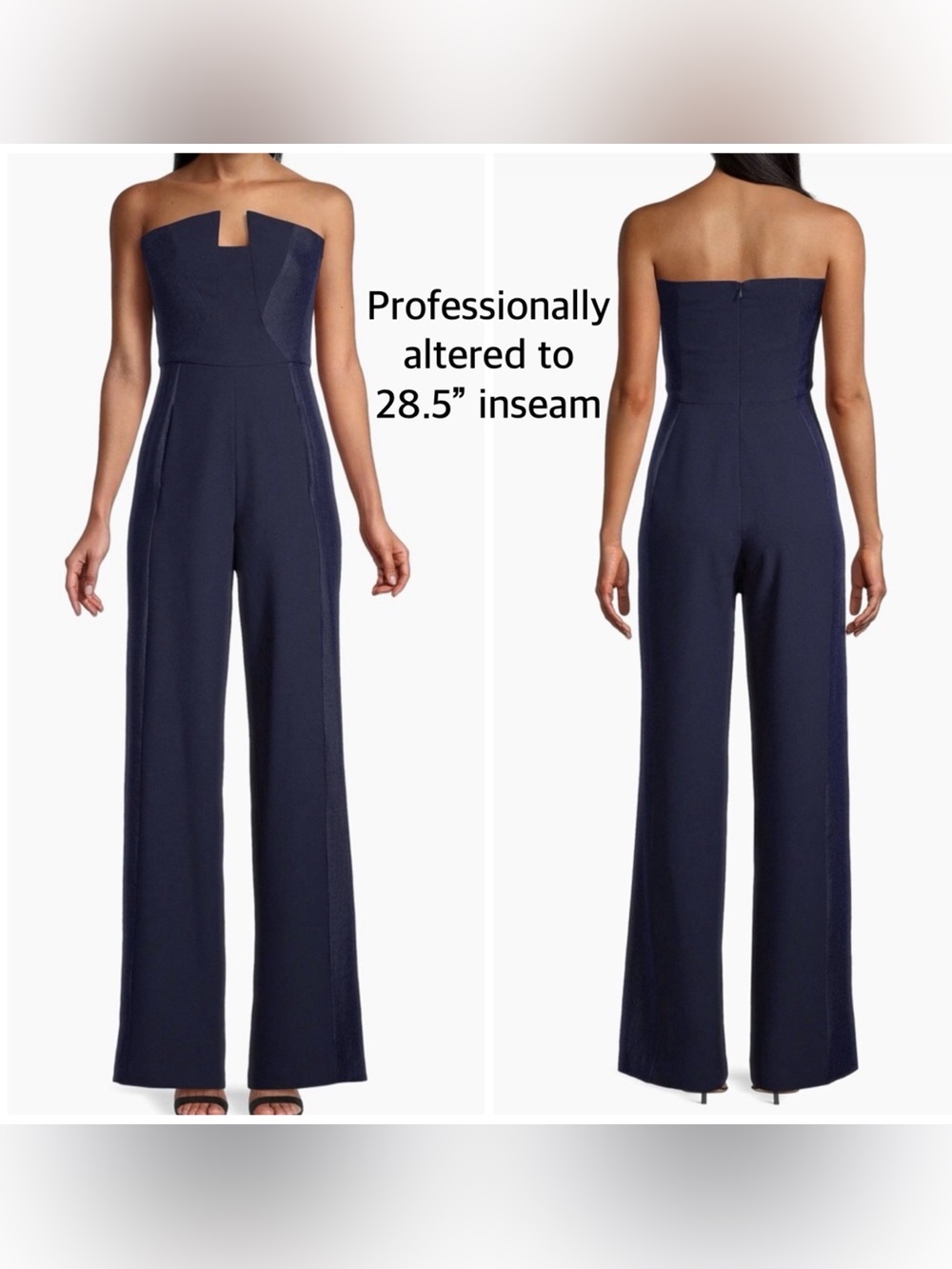NWT Black Halo Jumpsuit Navy Size 6